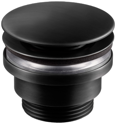 Tapwell 74400 pohjaventtiili, matta musta