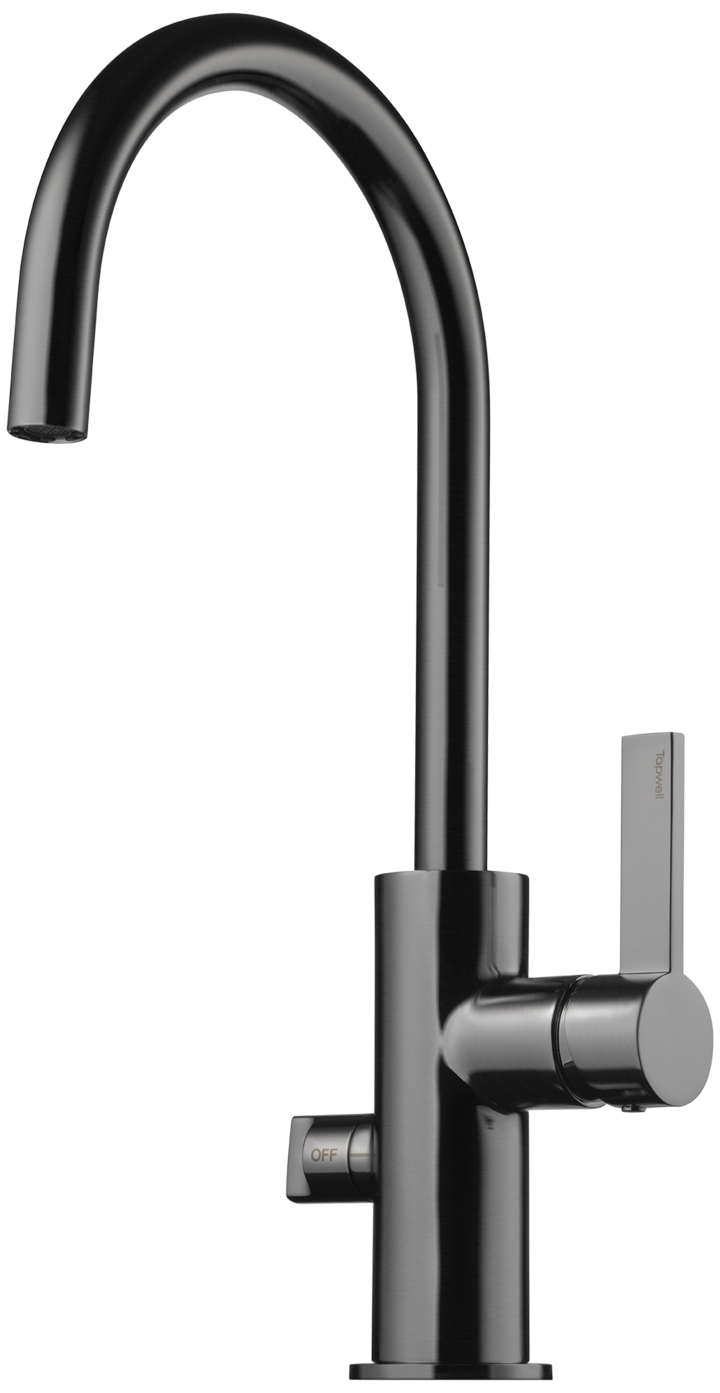 Tapwell ARM184 keittiöhana, harjattu musta kromi