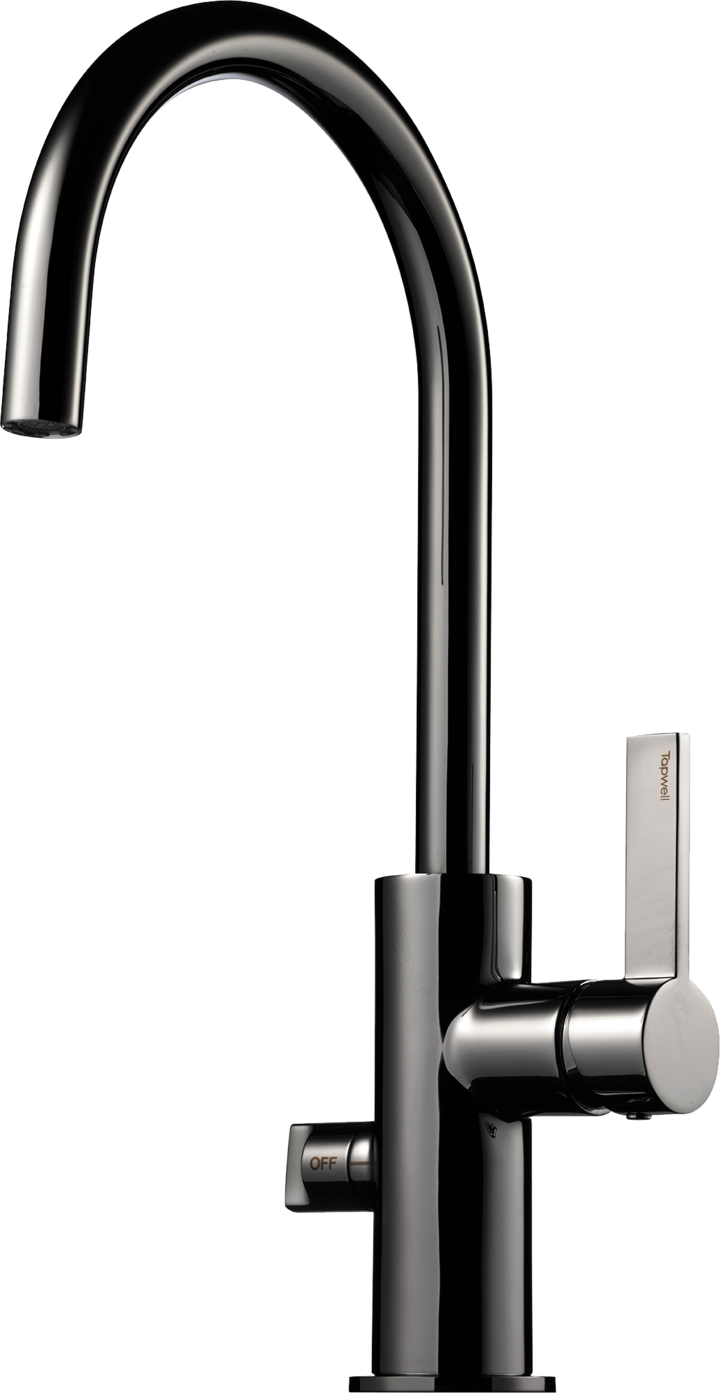 Tapwell ARM184 keittiöhana, musta kromi