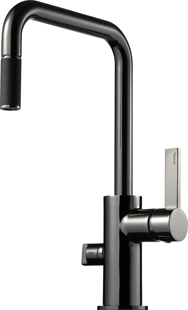 Tapwell ARM587 keittiöhana, musta kromi