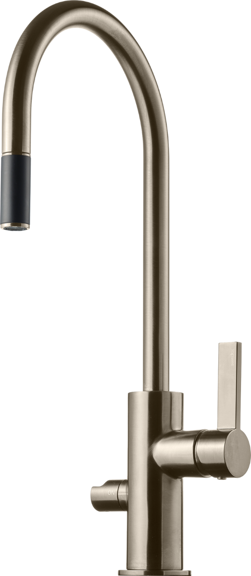 Tapwell ARM885 keittiöhana, harjattu nikkeli