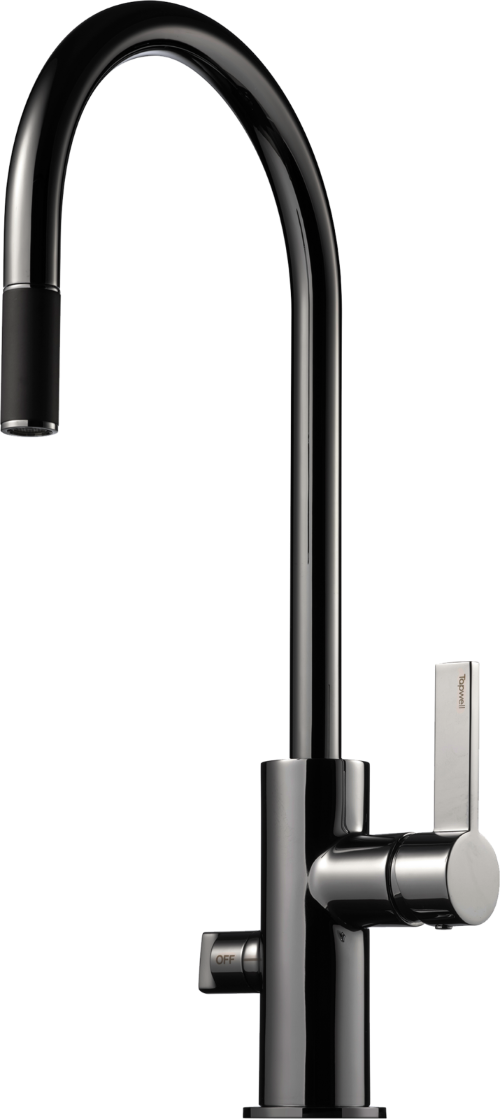 Tapwell ARM885 keittiöhana, musta kromi