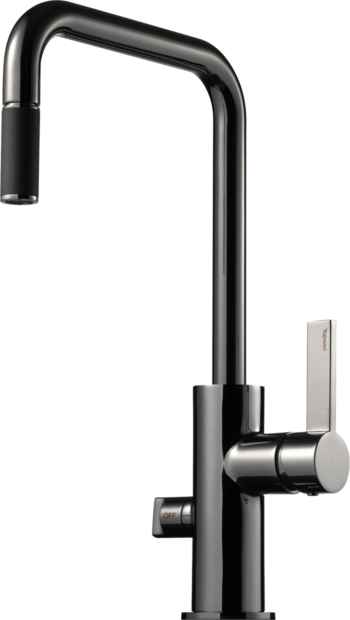 Tapwell ARM887 keittiöhana, musta kromi