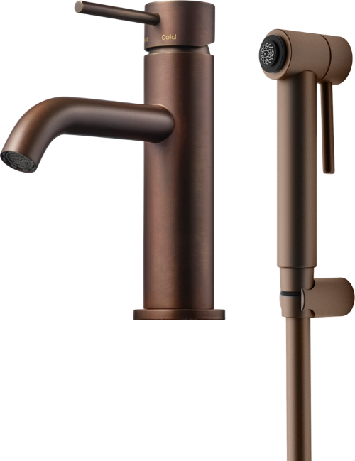 Tapwell EVM069 pesuallashana käsisuihkulla, pronssi