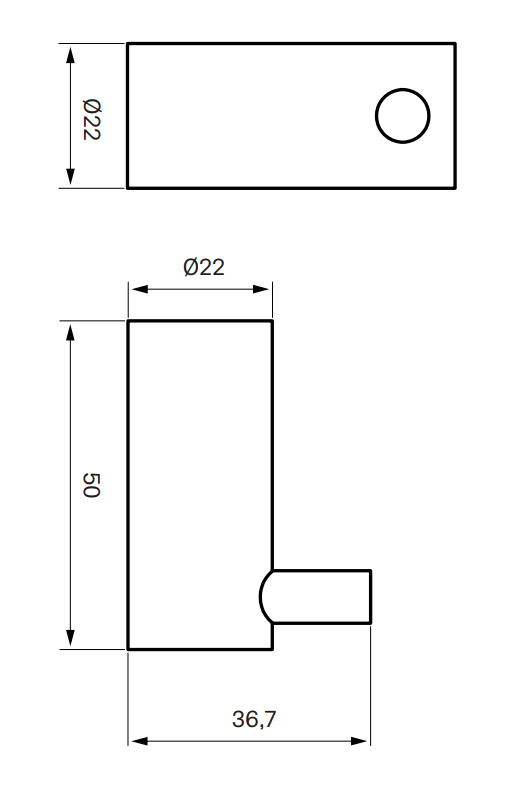 Tapwell TA242 pyyhekoukkupari, mittakuva