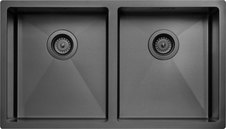 Tapwell TA4040 keittiöallaspaketti, matta musta