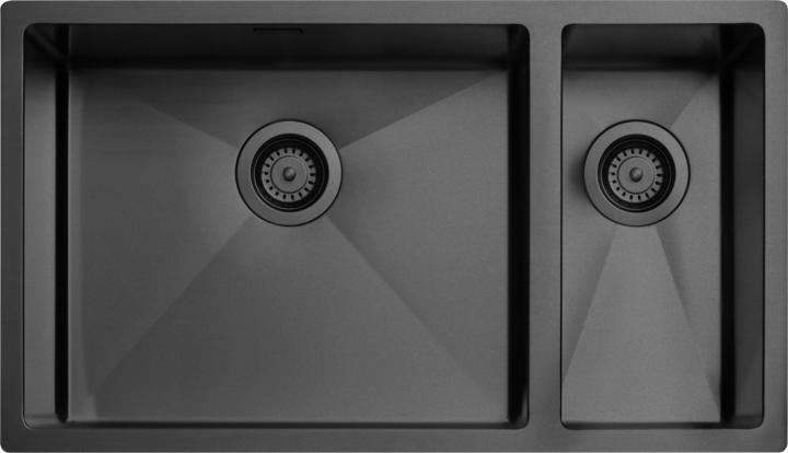 Tapwell TA7040 keittiöallaspaketti, matta musta