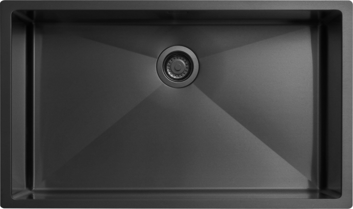 Tapwell TA8040 keittiöallaspaketti, matta musta