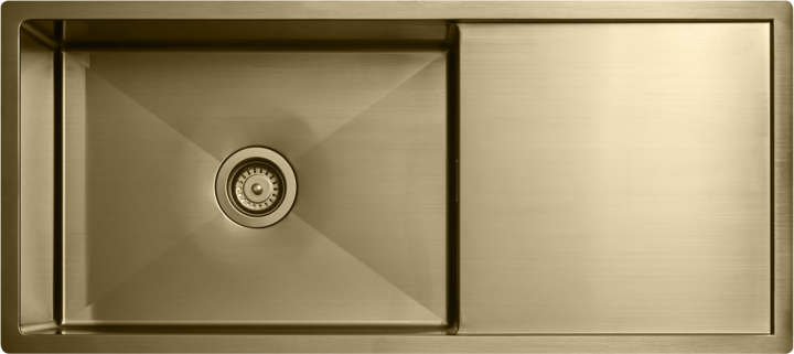 Tapwell TA8140 keittiöallaspaketti, laskutaso oikealla, messinki