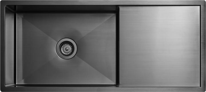 Tapwell TA8140 keittiöallaspaketti, laskutaso oikealla, musta kromi