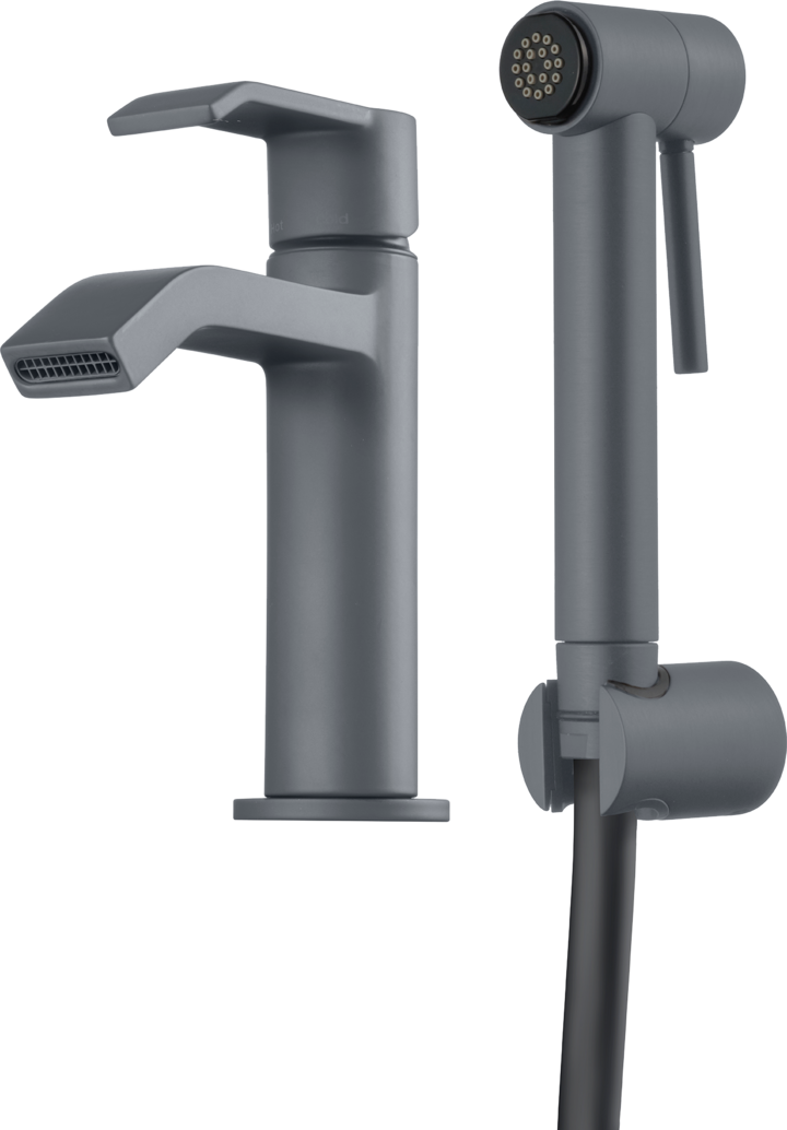 Tapwell VIC069 pesuallashana käsisuihkulla, ascotin harmaa