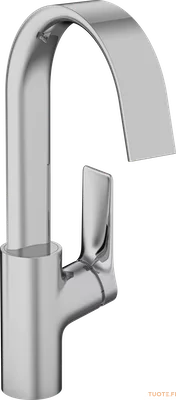 Vivenis Yksiote pesuallashana 210 vipupohjaventtiilillä, kääntyvä juoksuputki, 75030000, kromi