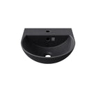 Woodio Soft40 seinäkiinnitteinen pesuallas, pieneen kylpyhuoneeseen sopiva pesuallas, Coal