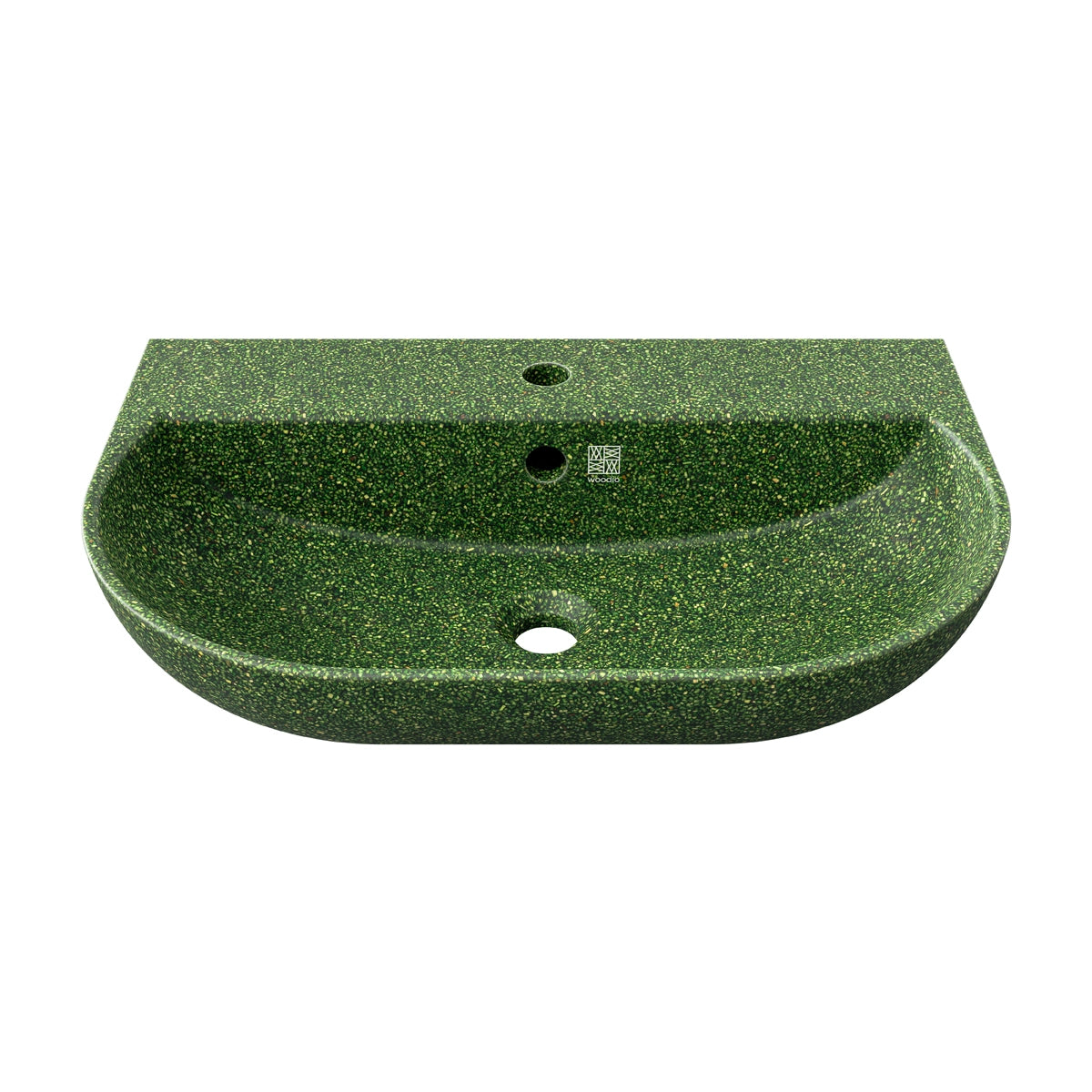 Woodio Soft60 seinään kiinnitettävä pesuallas, tyylikäs pesuallas, Moss