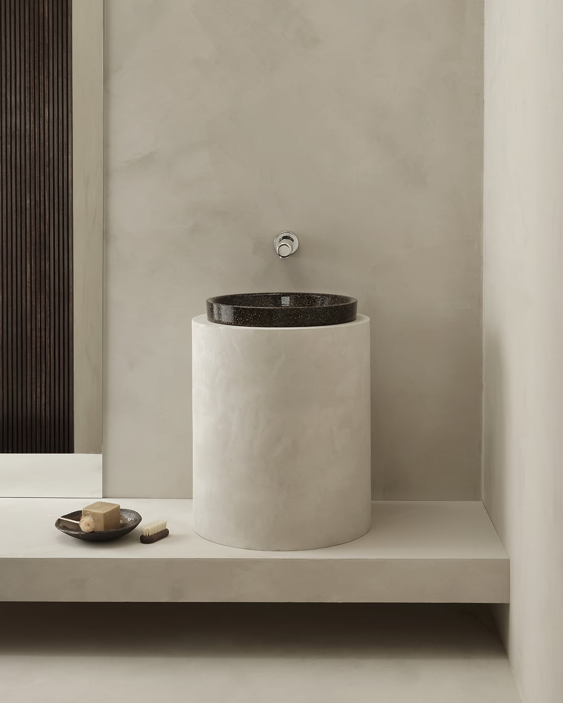 Woodio soft40 upotettava pesuallas, moderni kylpyhuone