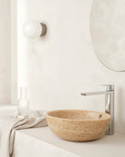 Woodio Soft40 malja-allas, kaunis käsienpesuallas korkealla hanalla