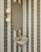 Woodio Uusi Soft40 seinäkiinnitteinen pesuallas, Moderni kylpyhuone, Sand