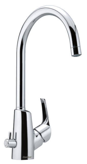 Damixa ROWAN Keittiöhana pesukoneventtiilillä, 670710035, kromi