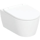 Geberit ONE -seinä-WC rimfree, suljettu muoto, TurboFlush, sisältää WC-istuinkannen, matta valkoinen