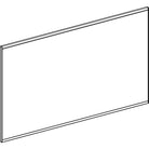 Geberit Option Plus Square -tasopeili 1200x32x700mm, suoralla ja epäsuoralla valaistuksella, piirroskuva