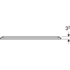 Geberit Option Plus Square -tasopeili 750x32x700mm, suoralla ja epäsuoralla valaistuksella, mittakuva