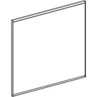 Geberit Option Plus Square -tasopeili 750x32x700mm, suoralla ja epäsuoralla valaistuksella, piirroskuva