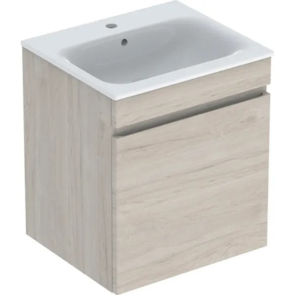 Geberit Renova Plan -allaskaappipaketti 550X480X622mm, hikkoripuu vaalea