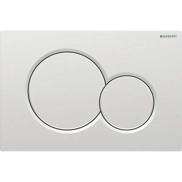 Geberit Sigma01 -huuhtelupainike kaksoishuuhteluun, pyöreä, matta kromi