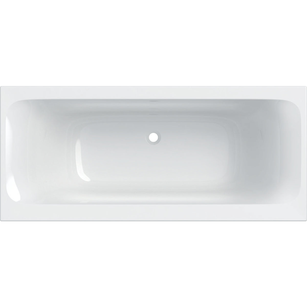 Geberit Tawa -suorakulmainen kylpyamme, slim rim, Duo, jaloilla, 170cm