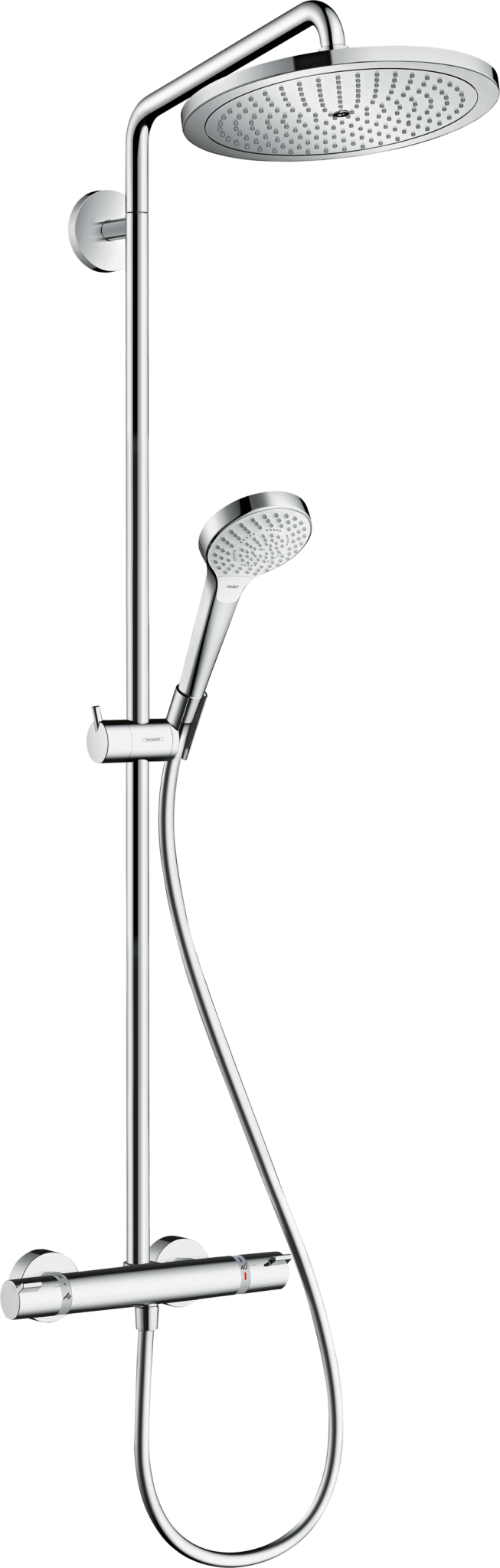 Hansgrohe Croma Select S Showerpipe 280 Air 1jet, suihkutermostaatti, 26799000, kromi