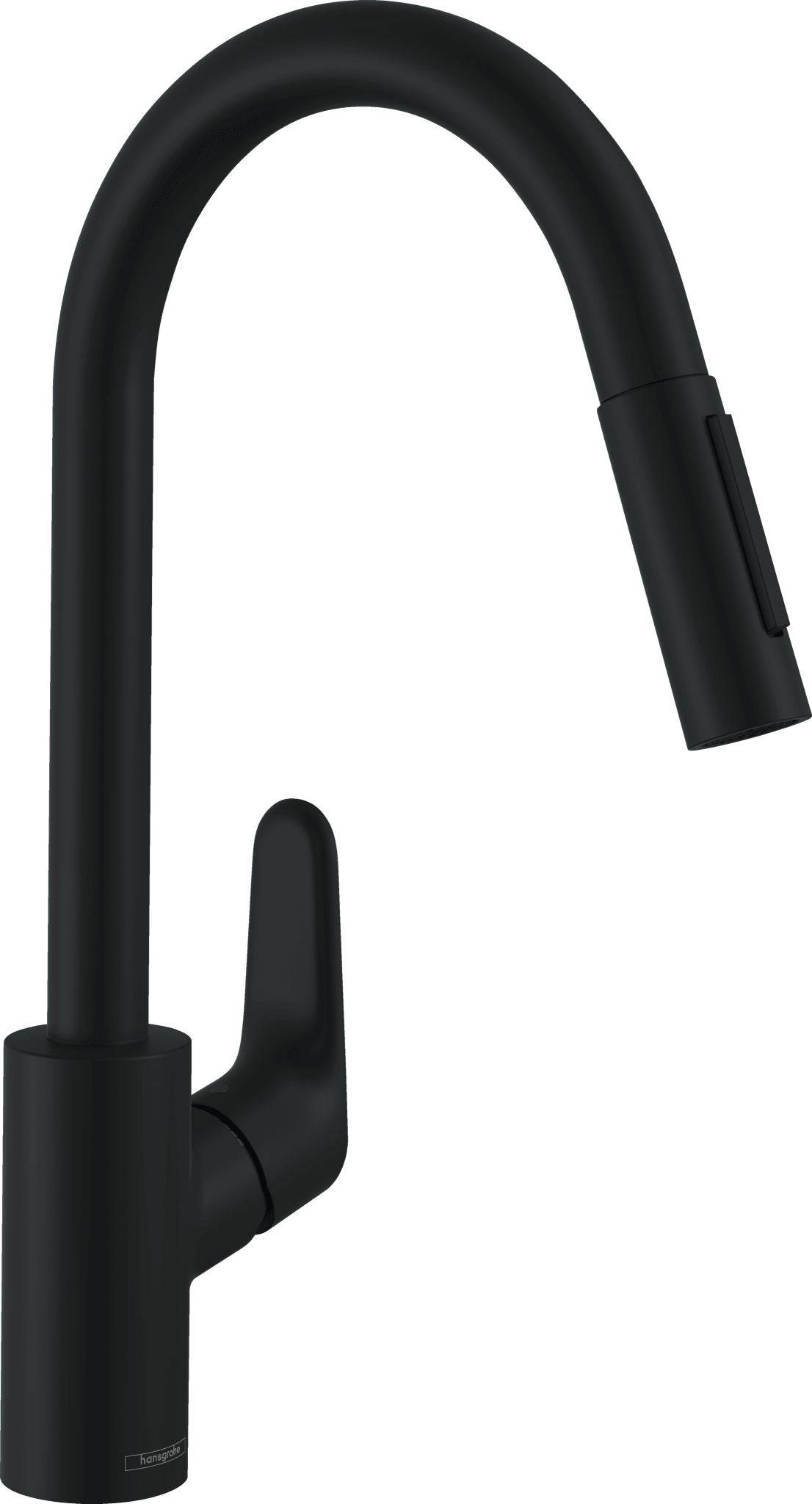 Hansgrohe Focus M41 yksiote keittiöhana 240 2jet, ulosvedettävä juoksuputki, 31846670, mattamusta