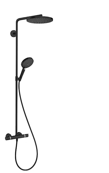 Hansgrohe Raindance Select S 240 PowderRain, sadesuihkusetti, 27867670, mattamusta