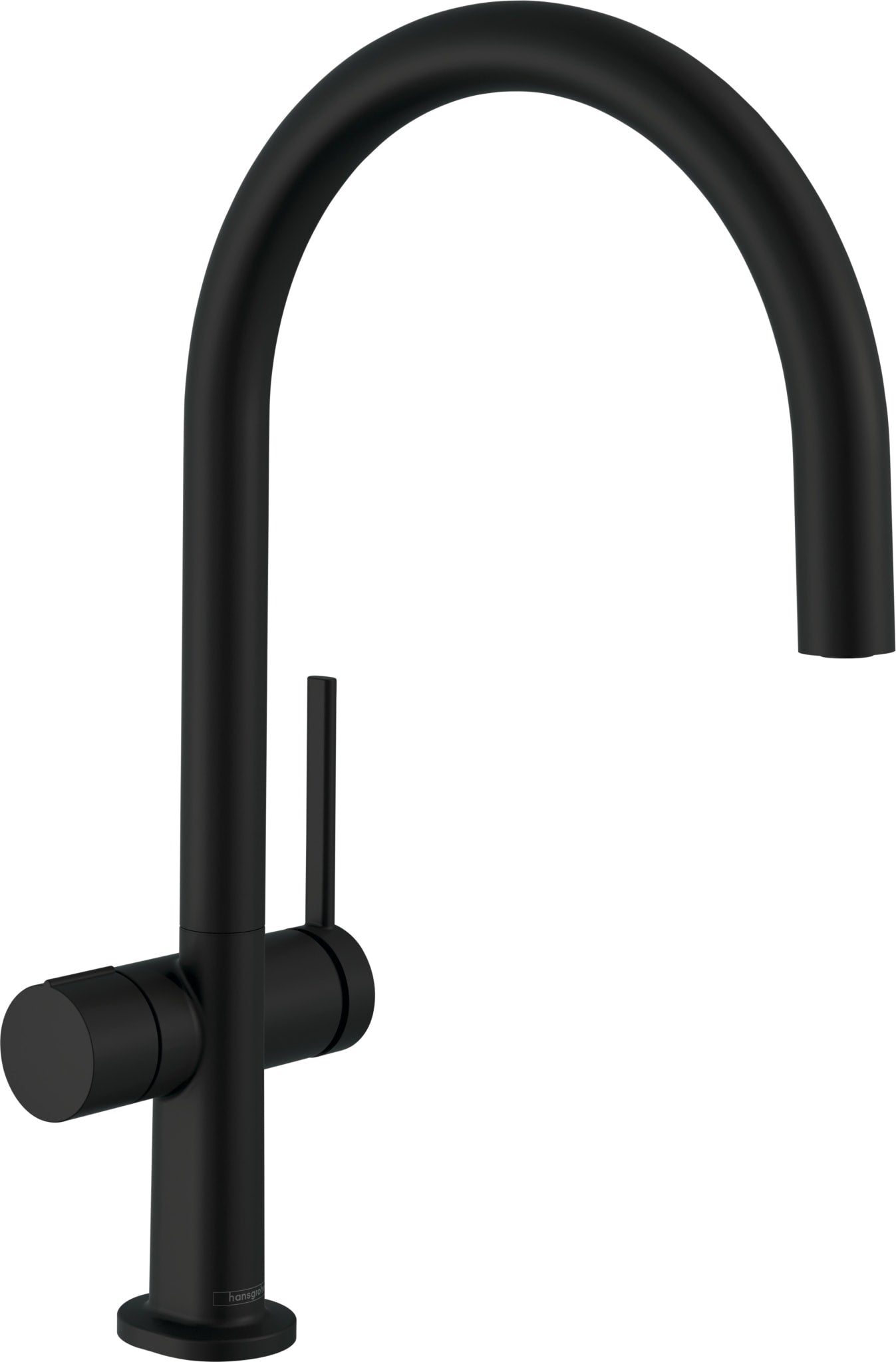 Hansgrohe Talis M54 yksiote keittiöhana 220 1jet, pesukoneventtiili, 72805670, mattamusta