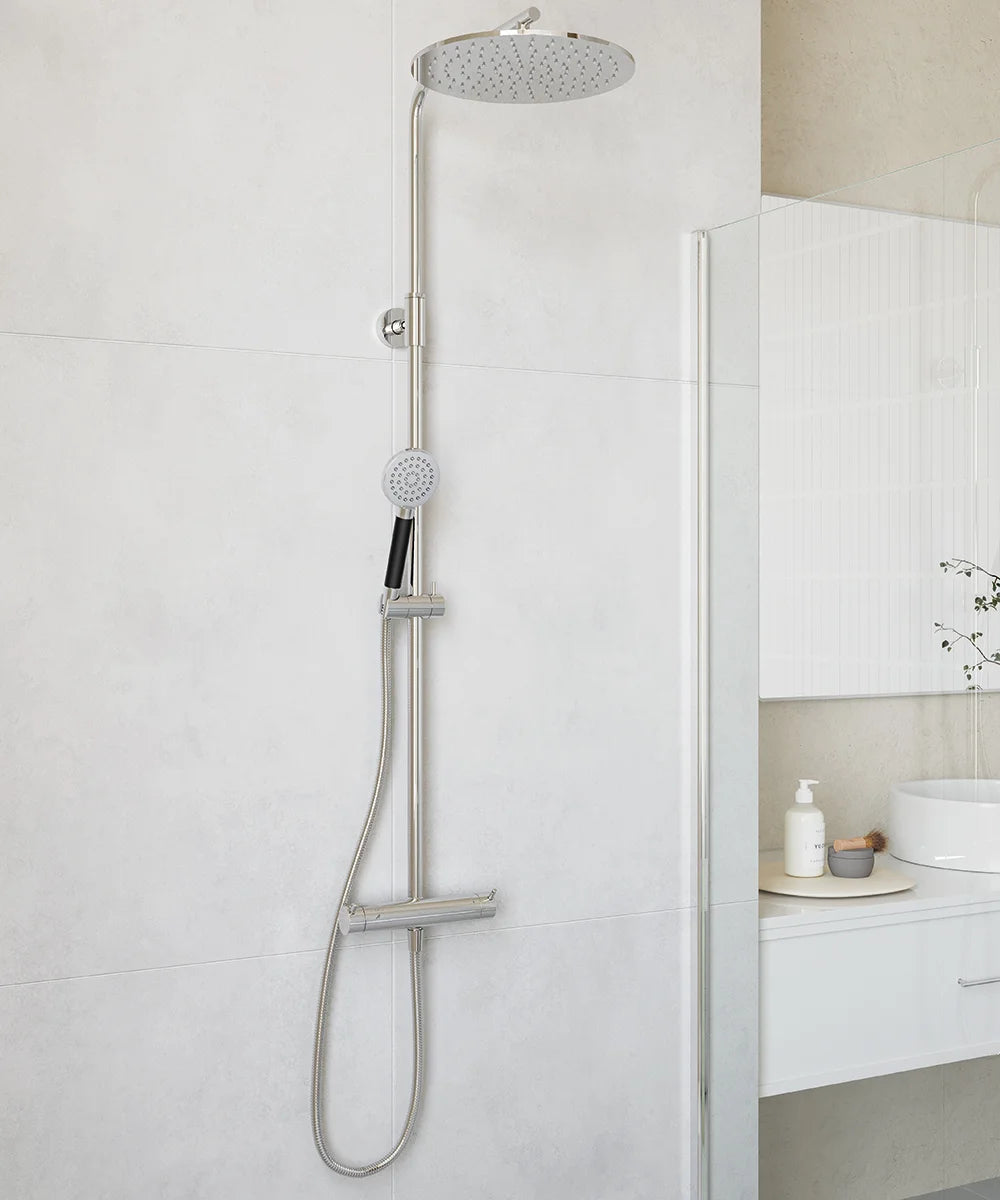 MORA INXX II shower system ylä- ja käsisuihkusetti, 271905, kromi