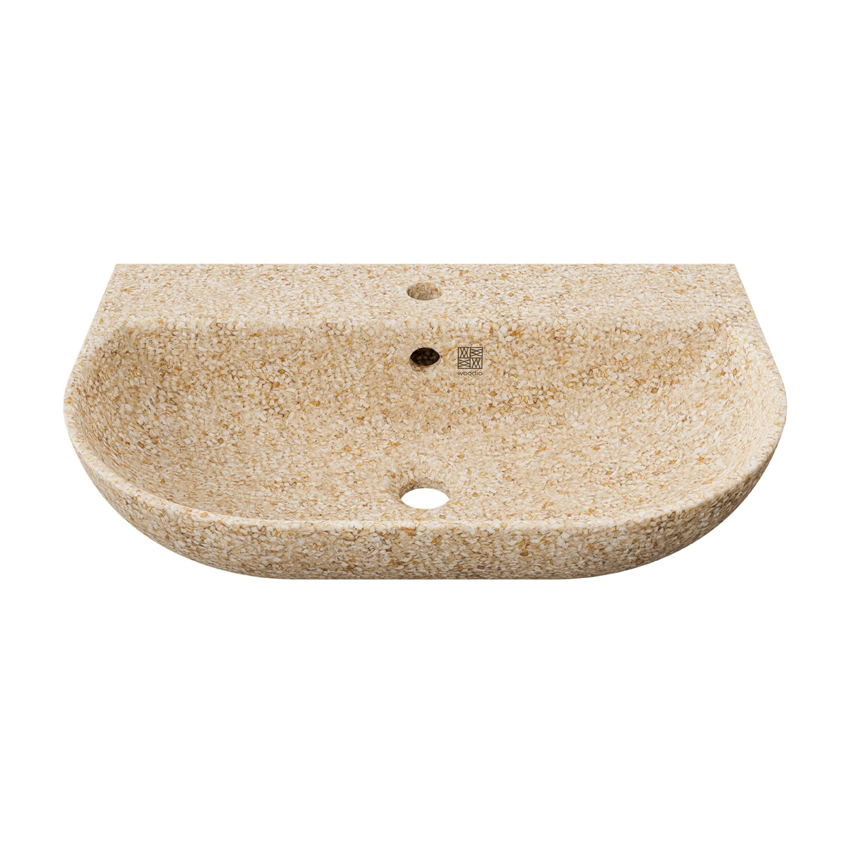 Tyylikäs Woodio Soft60 seinään kiinnitettävä pesuallas Aspen Natural 5mm